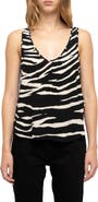 Zadig & Voltaire Tarys Zebra Print Tank
