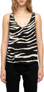 Zadig & Voltaire Tarys Zebra Print Tank