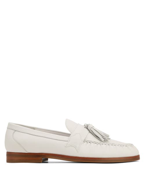 Naked Wolfe Lido Cow Suede Loafer In White