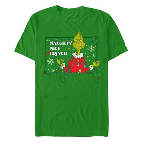 Men's The Grinch The Grinch Checklist  Graphic T-Shirt