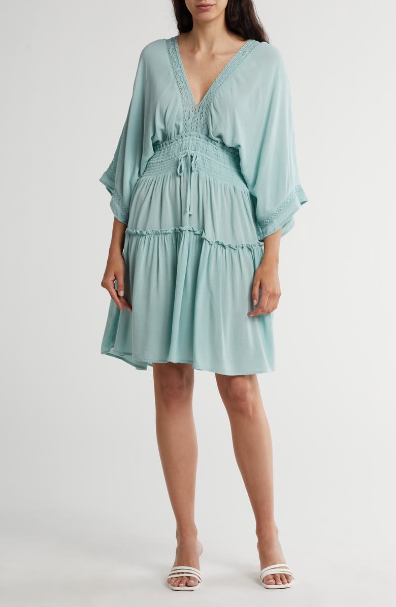 Lovestitch Lace Boho Minidress, Main, color, 