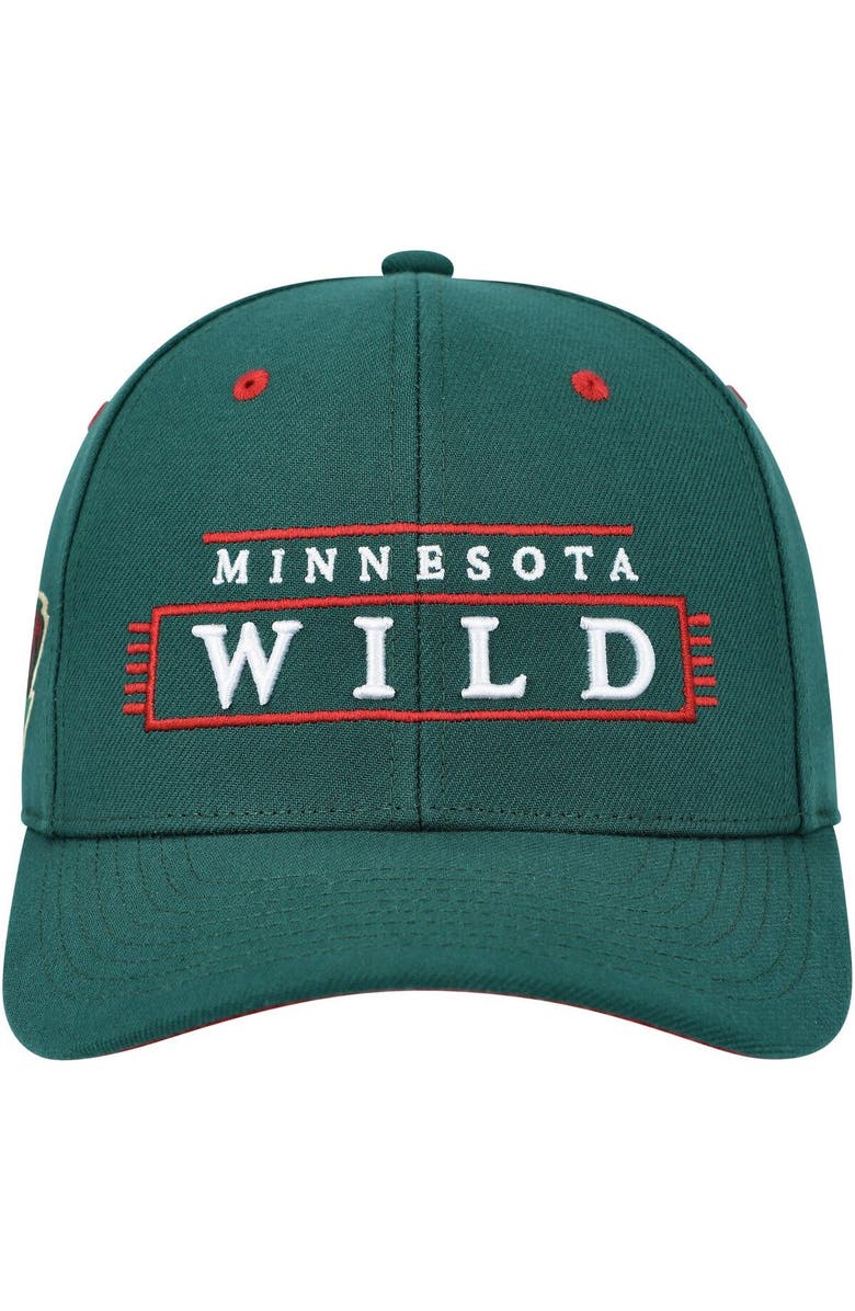 Mitchell & Ness Men's Mitchell & Ness Green Minnesota Wild LOFI Pro Snapback Hat, Alternate, color,
