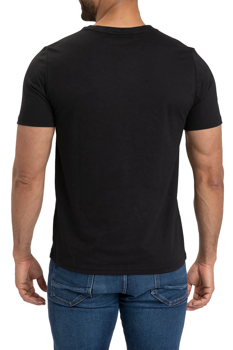 Slim Fit V-Neck T-Shirt, Alternate, color, BLACK