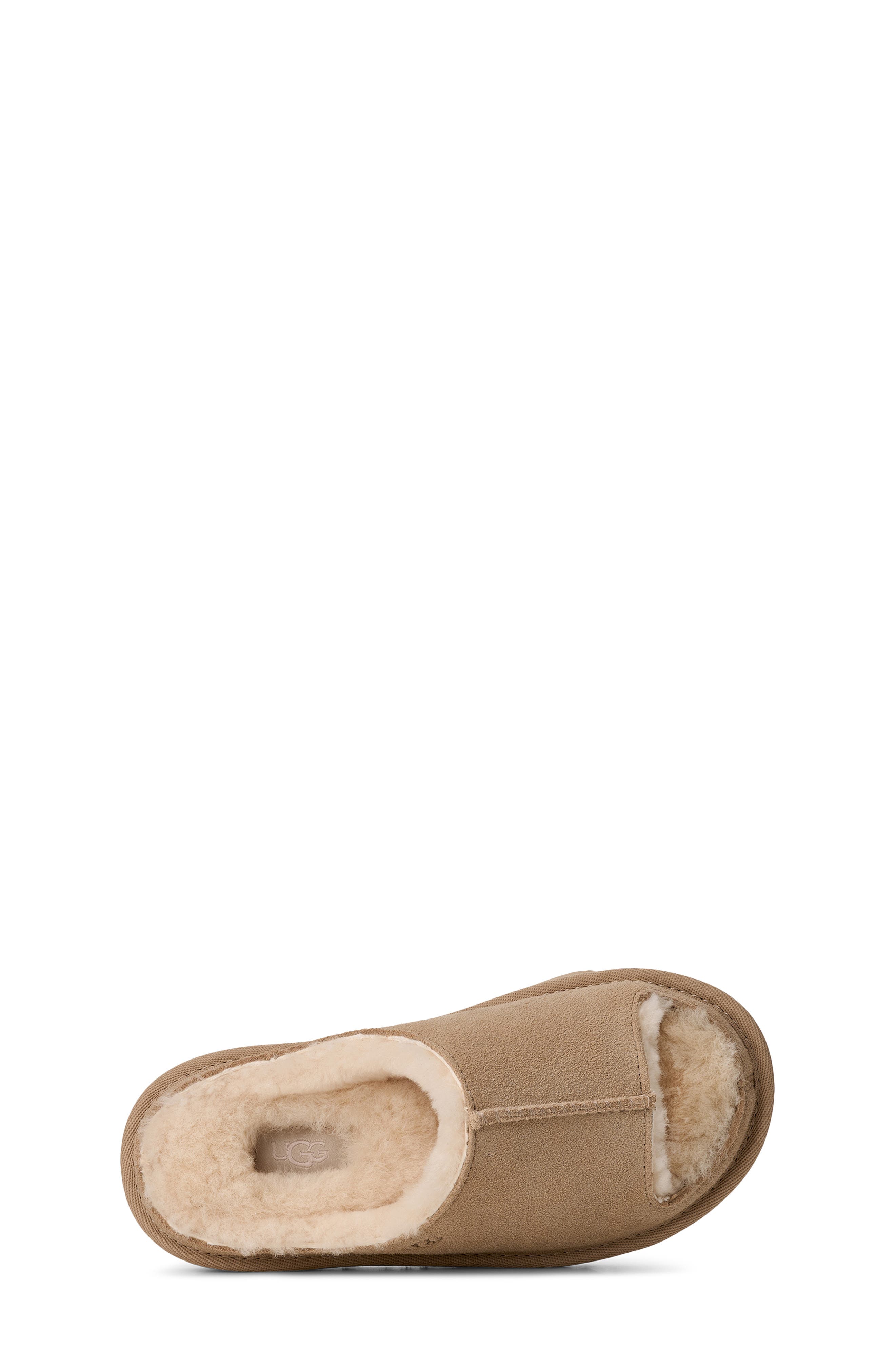 Kids' Greenport Genuine Shearling Lined Slide Sandal, Alternate, color, SAND