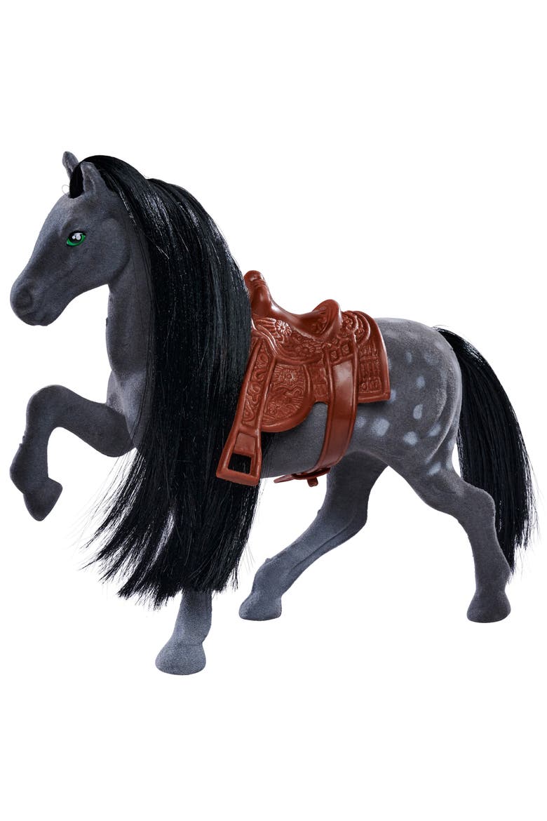 Flocked Horse Set, 3 Pony Figures, Alternate, color, Multicolored