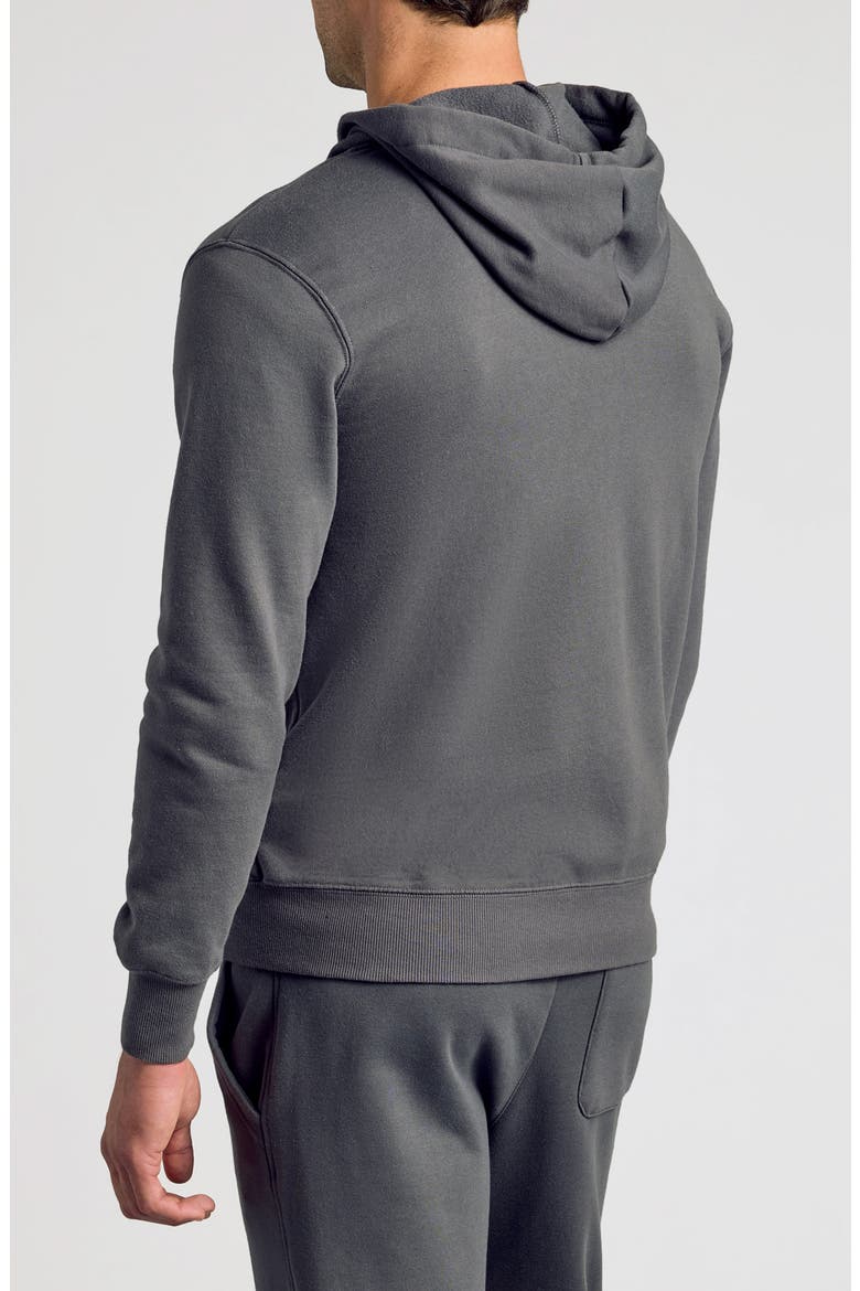 Fleece Zip Hoodie, Alternate, color, CARBON