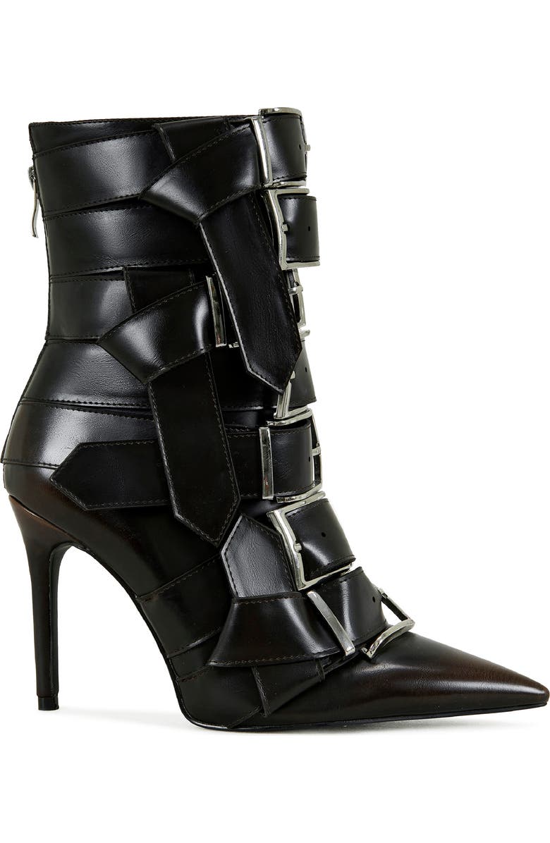 AZALEA WANG Alcetas Buckle Bootie, Alternate, color, Chocolate