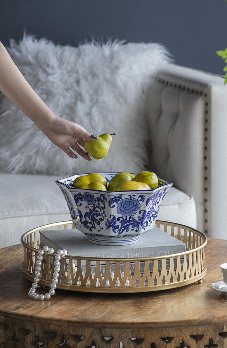 A & B Home Decorative Porcelain Bowl, Alternate, color, 