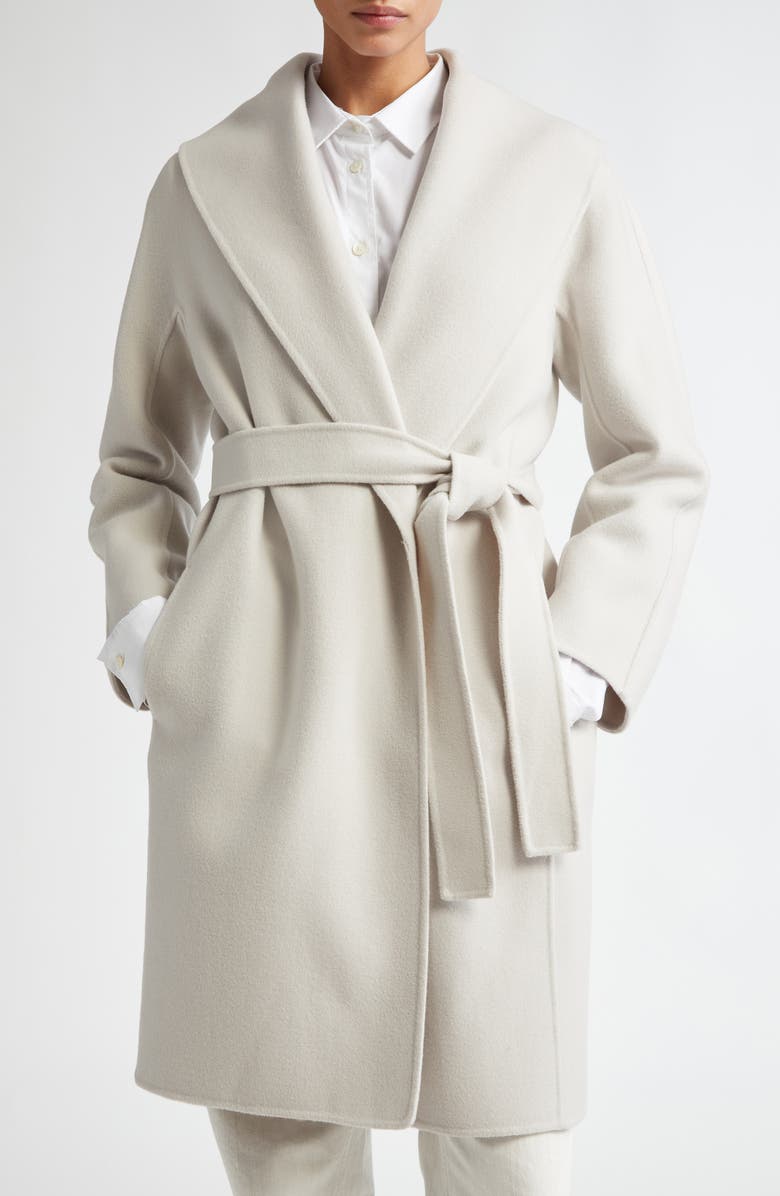 Max Mara Messi Virgin Wool Belted Coat, Main, color, 