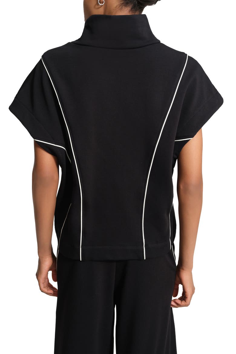 Alva Mock Neck Knit Top, Alternate, color, BLACK