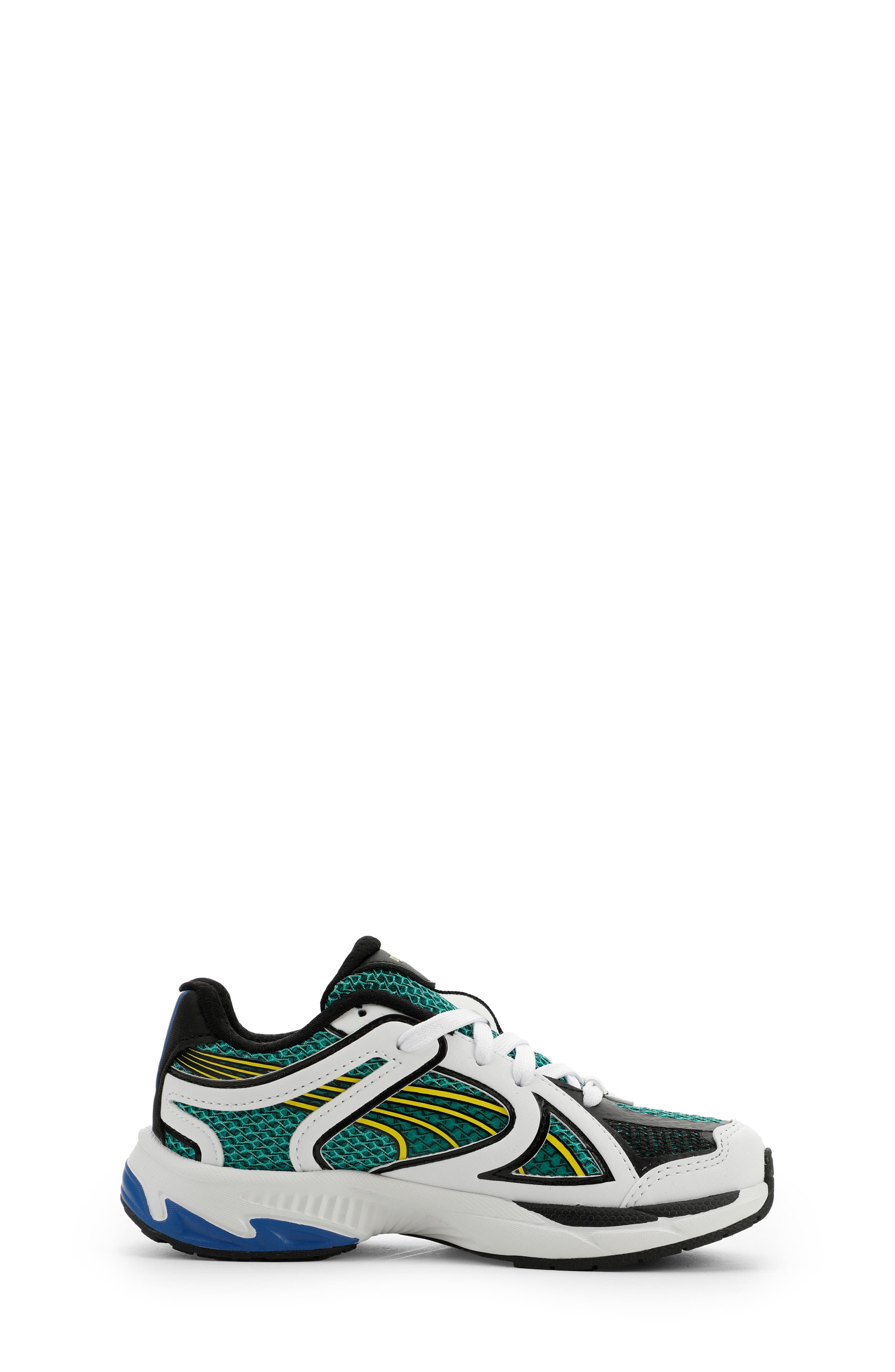 Kids' Skyjet Sneaker, Alternate, color, PUMA WHITE/ GREEN/ LEMON