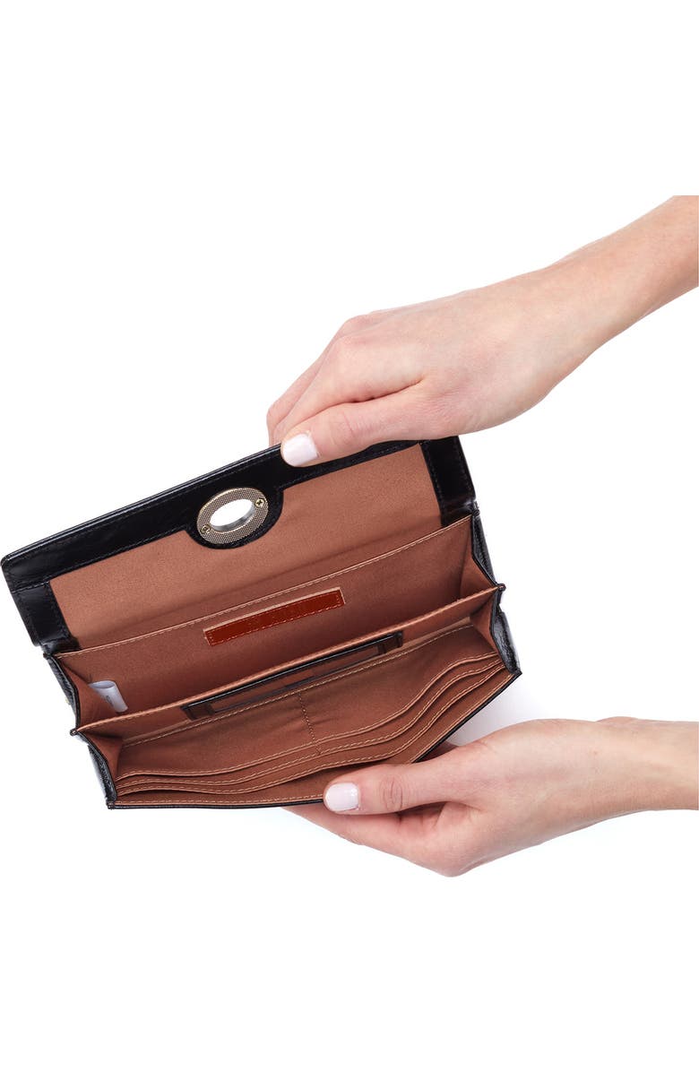 HOBO Mila Leather Wallet on a Chain, Alternate, color,