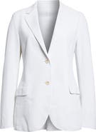 Eleventy Single Breasted Cotton Blend Blazer