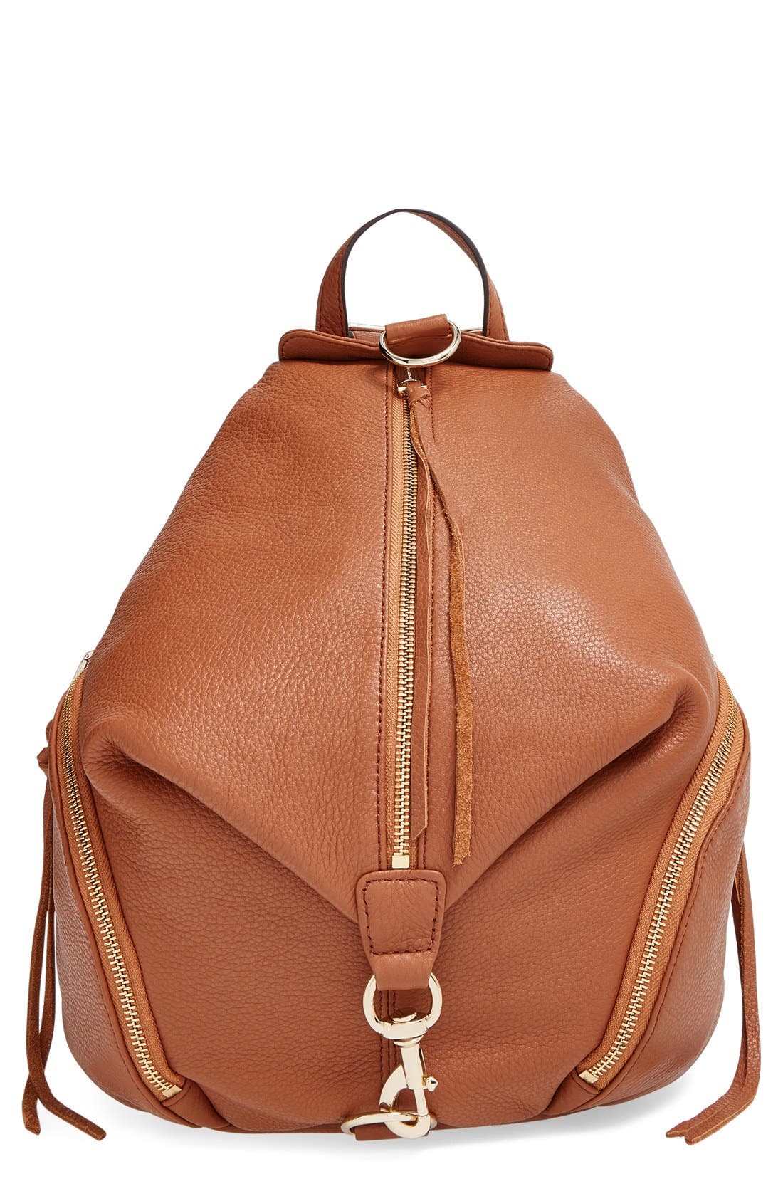 'Julian' Backpack, Main, color, ALMOND/ LIGHT GOLD HRDWR
