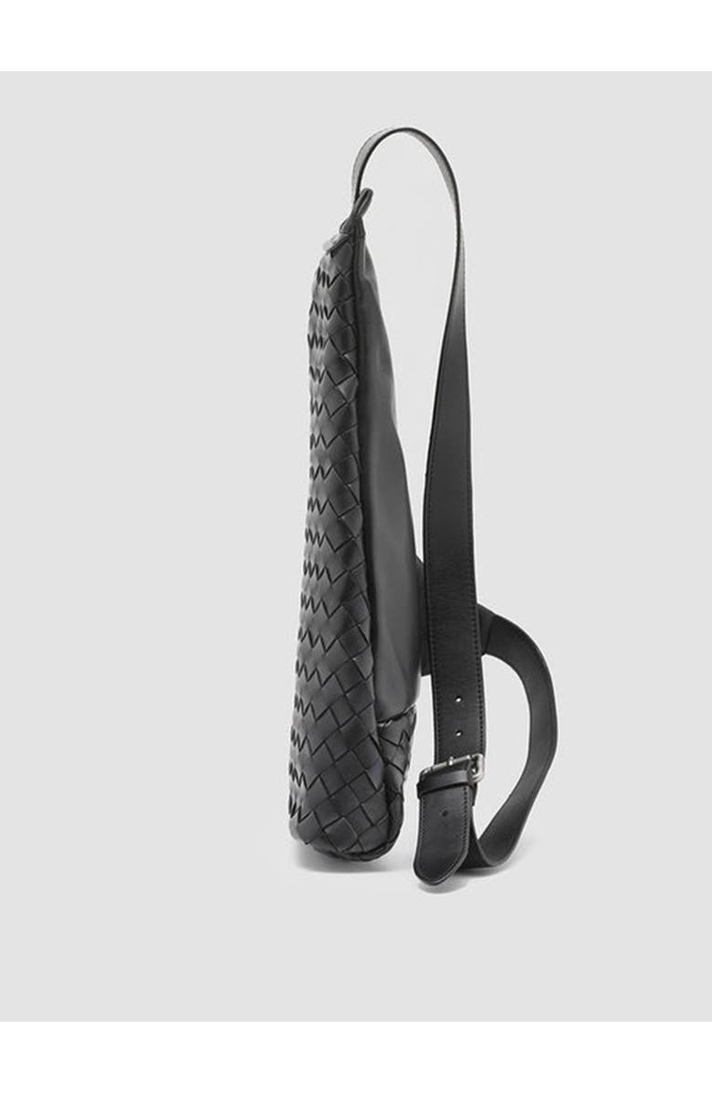 Officine Creative Armor 05 Woven Clutch, Alternate, color, Black