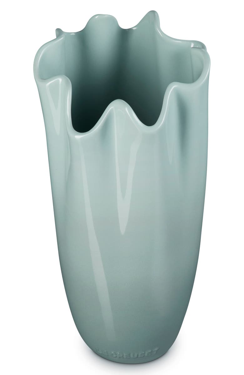 Le Creuset Iris Stoneware Vase, Alternate, color, Sea Salt