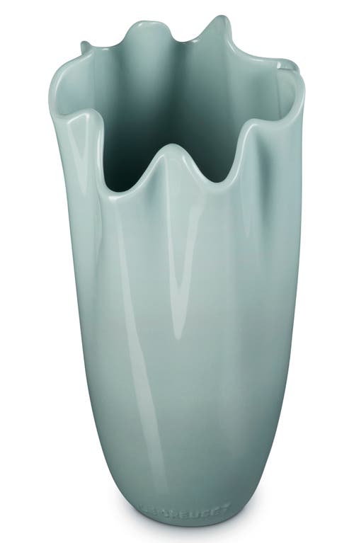 Le Creuset Iris Stoneware Vase In Sea Salt