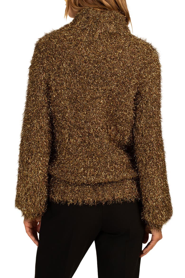 Elara Turtleneck Sweater, Alternate, color, GOLD