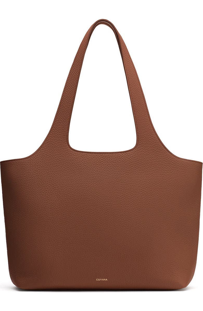Cuyana System Zipper Tote 13-inch, Main, color, Dark Chestnut