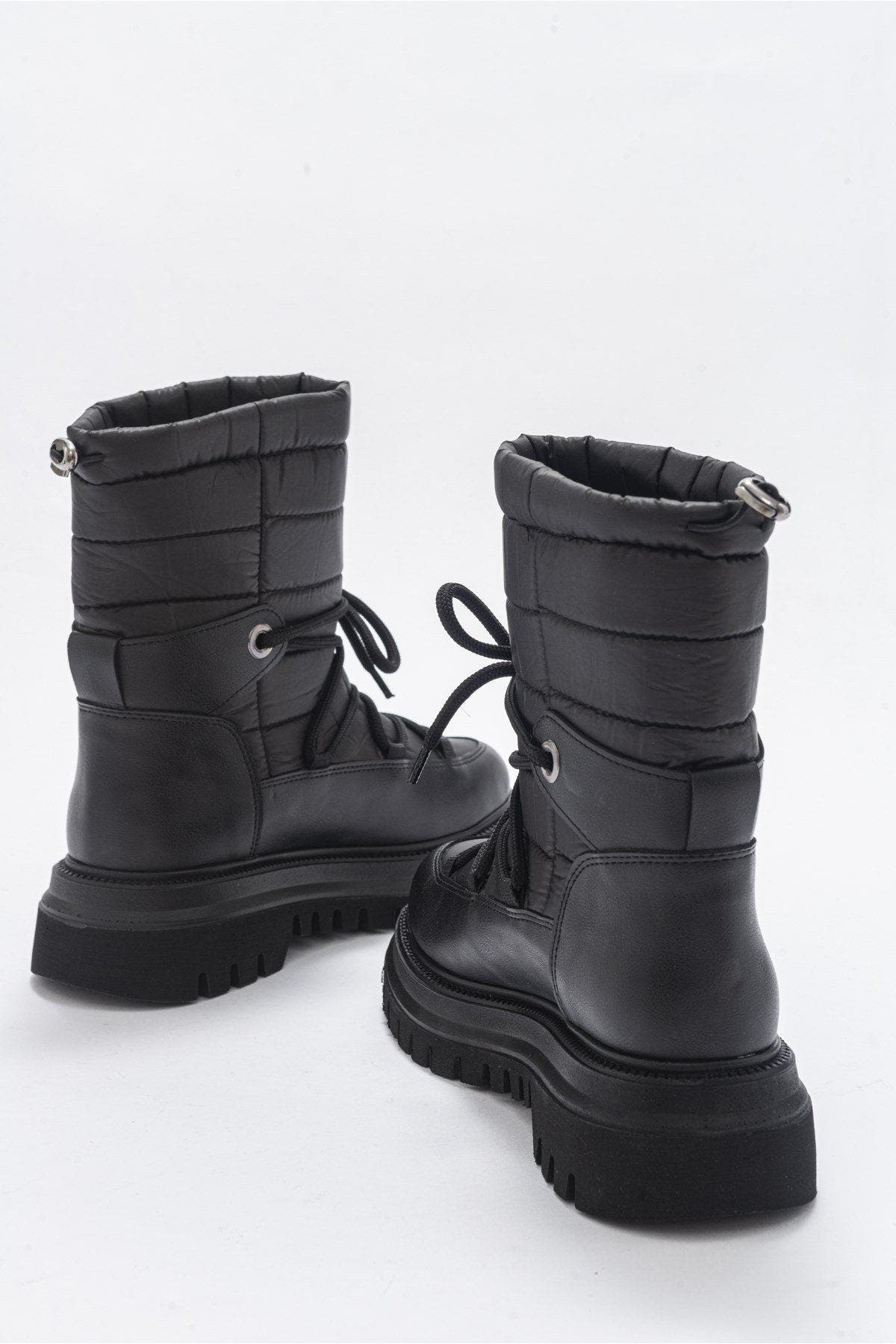 Prologue Shoes Weld Snow Boot, Alternate, color, Black Faux Leather