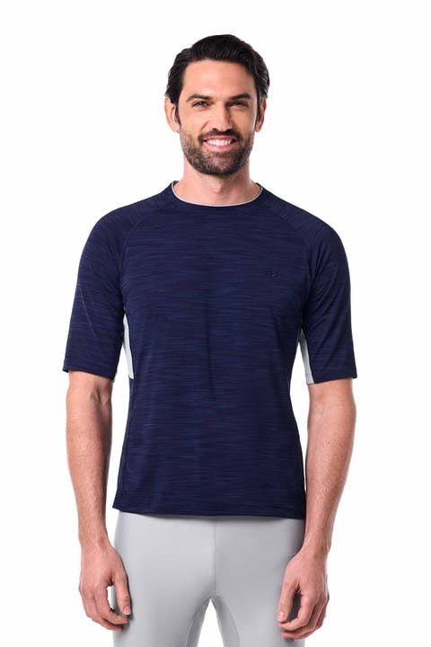 Men's Ultimate Short Sleeve Rash Guard, UPF 50+ Sun Protection