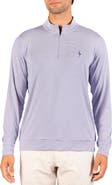 TailorByrd Mini Stripe Performance Quarter Zip Pullover