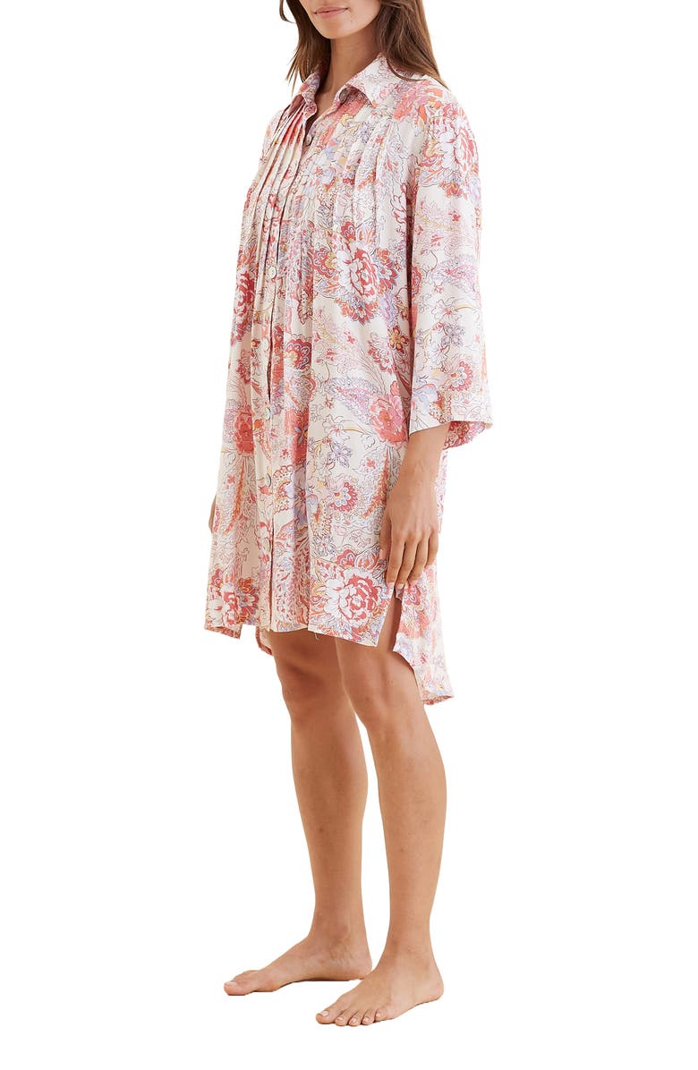 Papinelle Ella Cosy Pleated Nightgown, Alternate, color, 