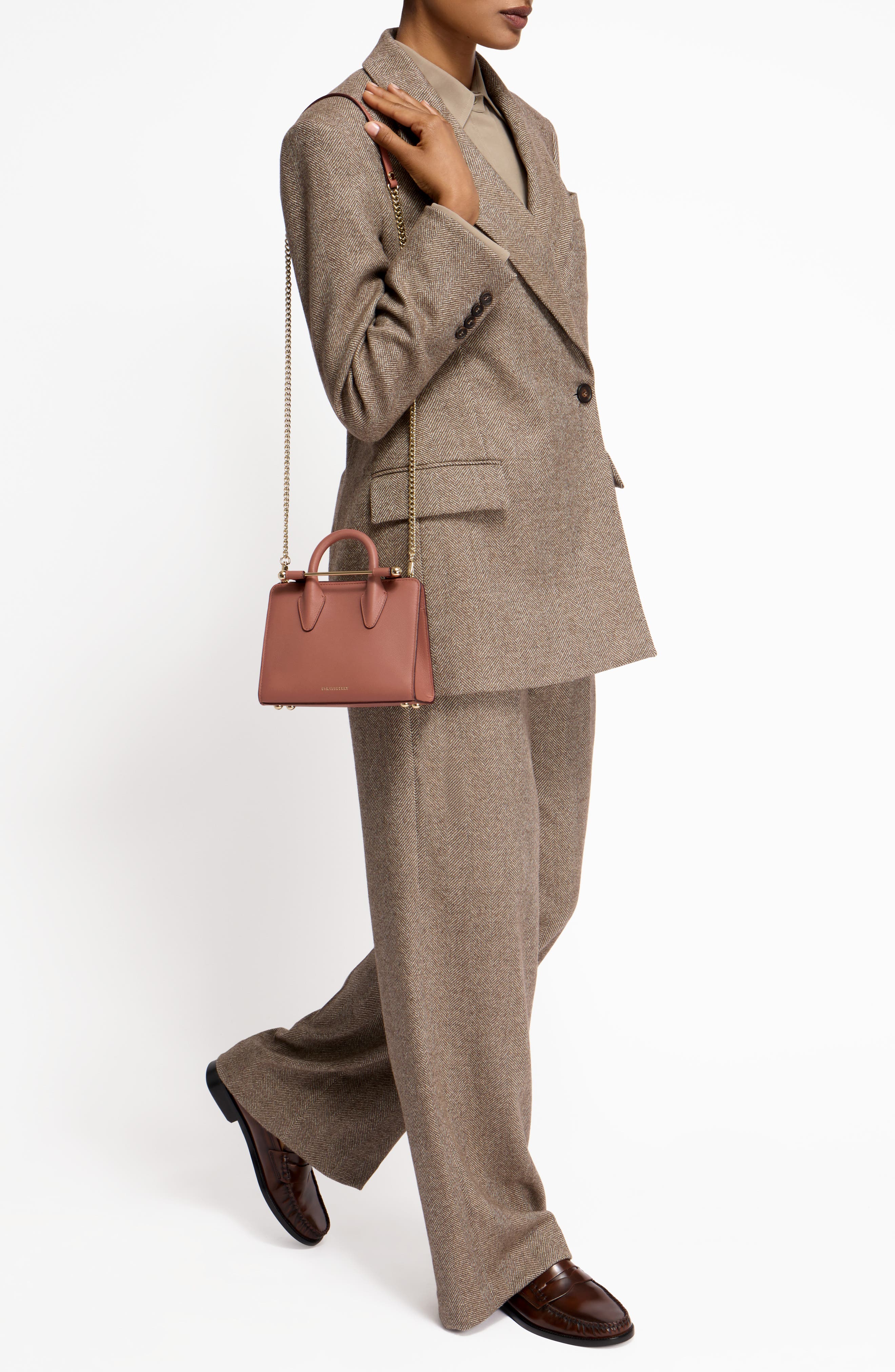 Strathberry Nano Leather Tote, Alternate, color, 