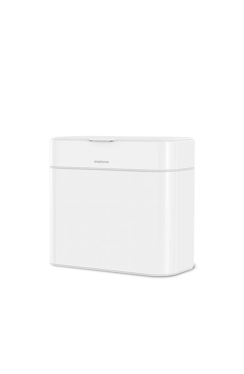 simplehuman 4L compost caddy, Main, color, White