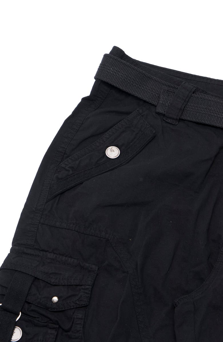 XRAY Belted Cargo Shorts, Alternate, color, Black