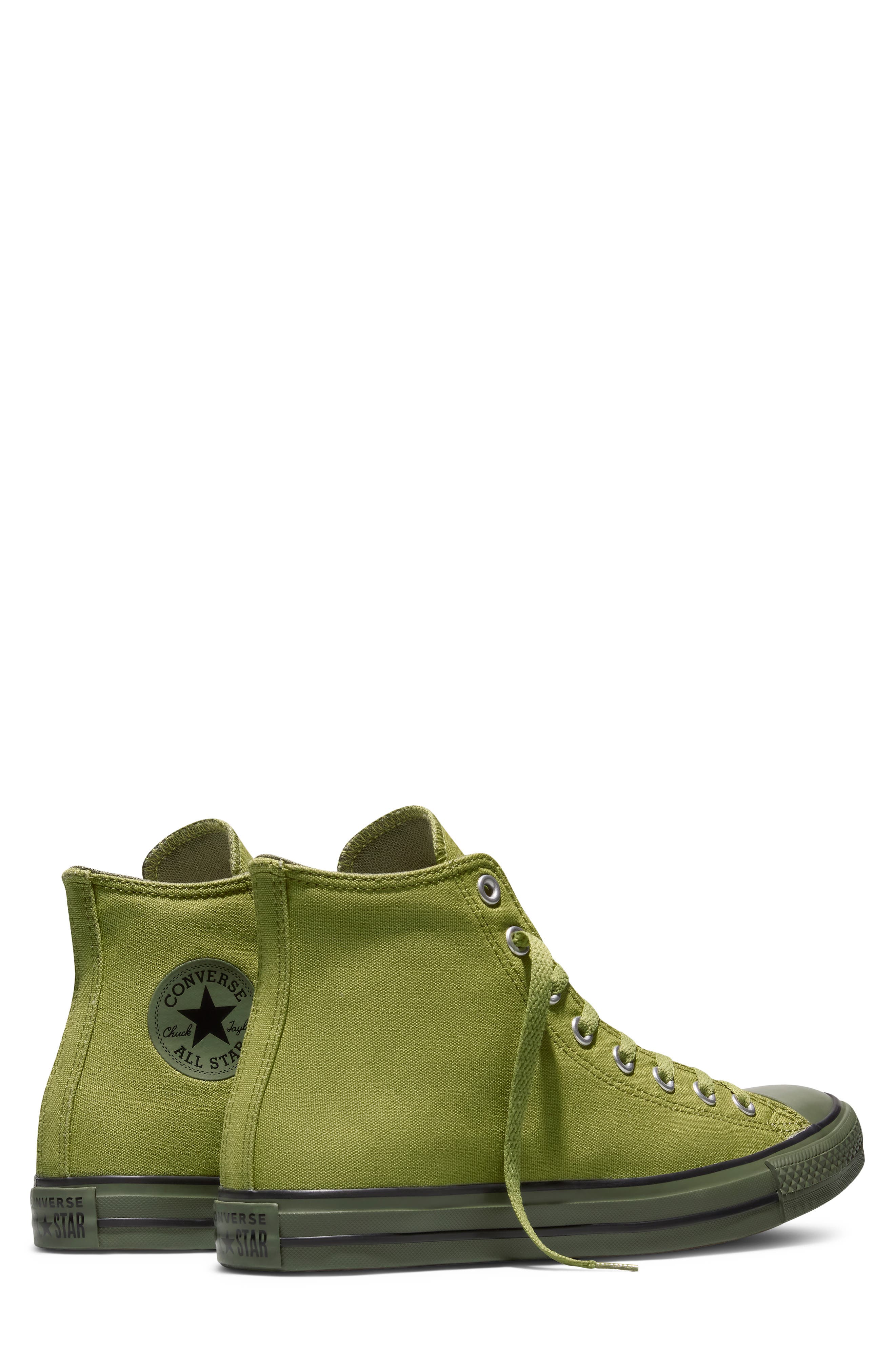 Converse Chuck Taylor All Star Canvas High Top Sneaker, Alternate, color, In The Weeds/ Utility/ Black