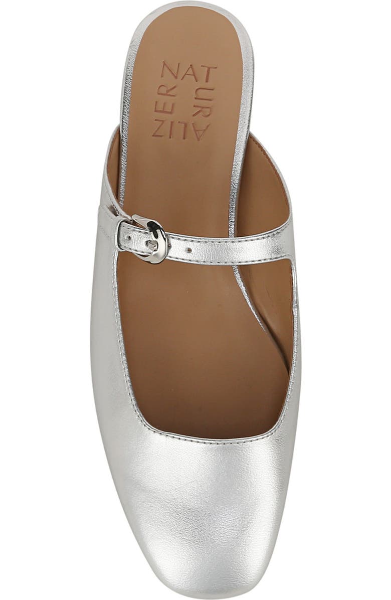 Naturalizer Apple Mary Jane Mule, Alternate, color, Metallic Silver