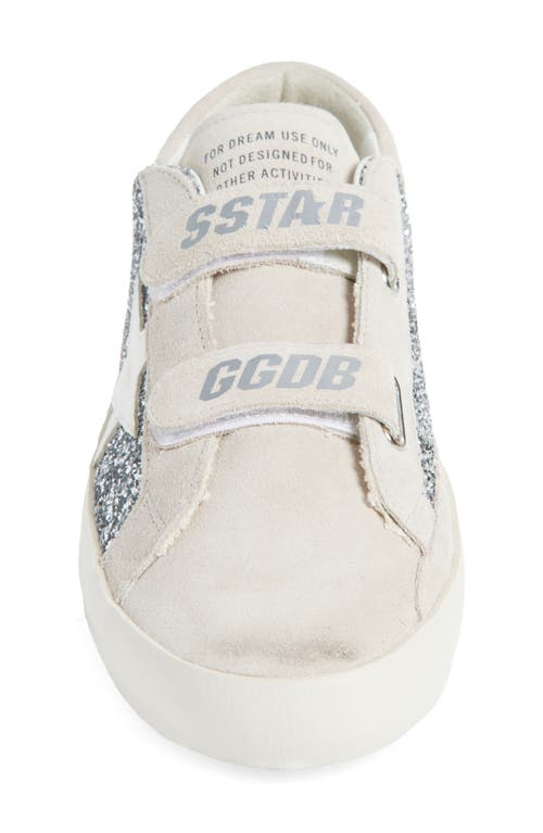 Golden Goose Kids' Old School Glitter Low Top Sneaker In White