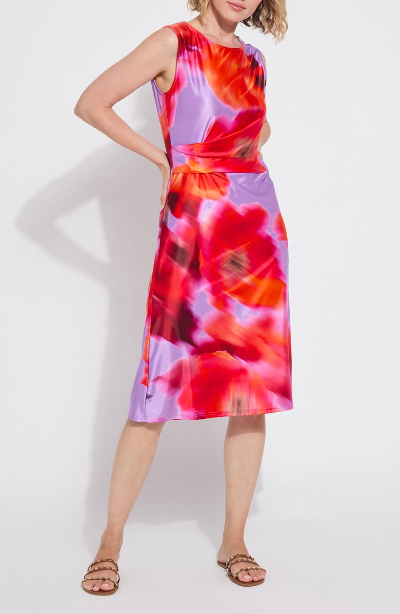 Lysse Raquel Drape Midi Dress, Main, color, 