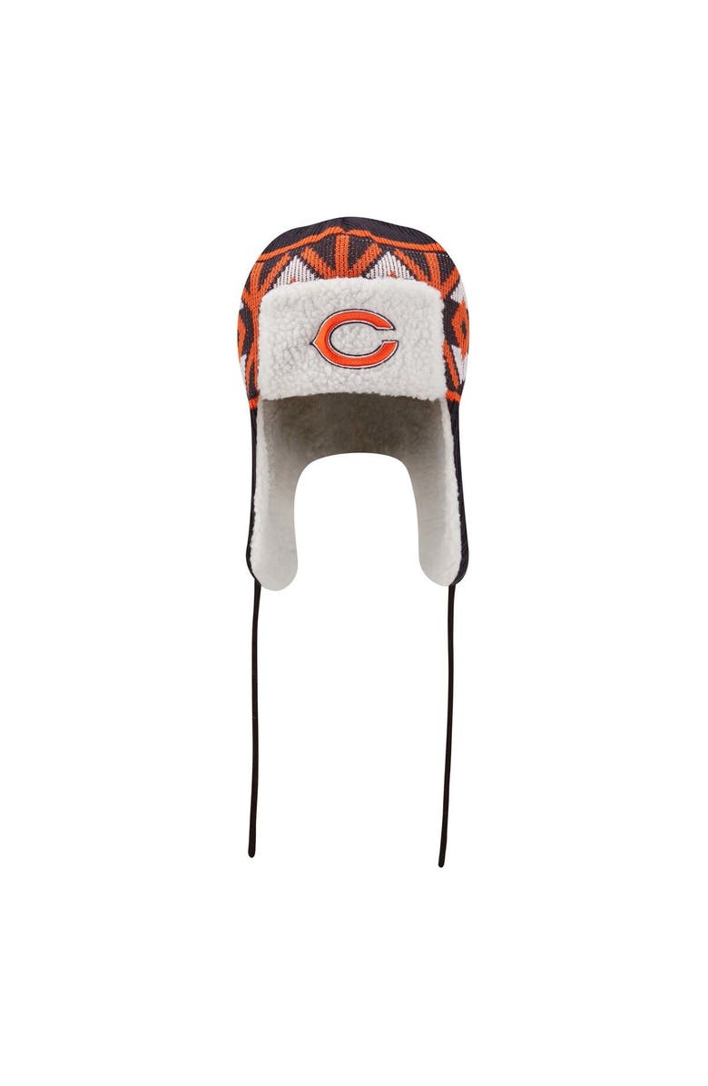 New Era Men's New Era Navy Chicago Bears Knit Trapper Hat, Alternate, color,