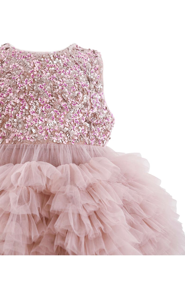 Tulleen Sparkle Tiered Tulle Dress, Alternate, color, Pink