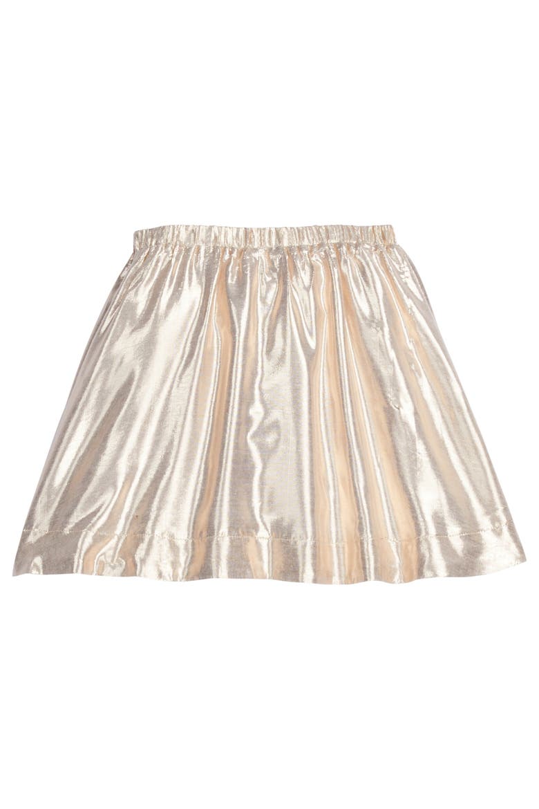 Kids' Metallic Circle Skort, Main, color, Gilt