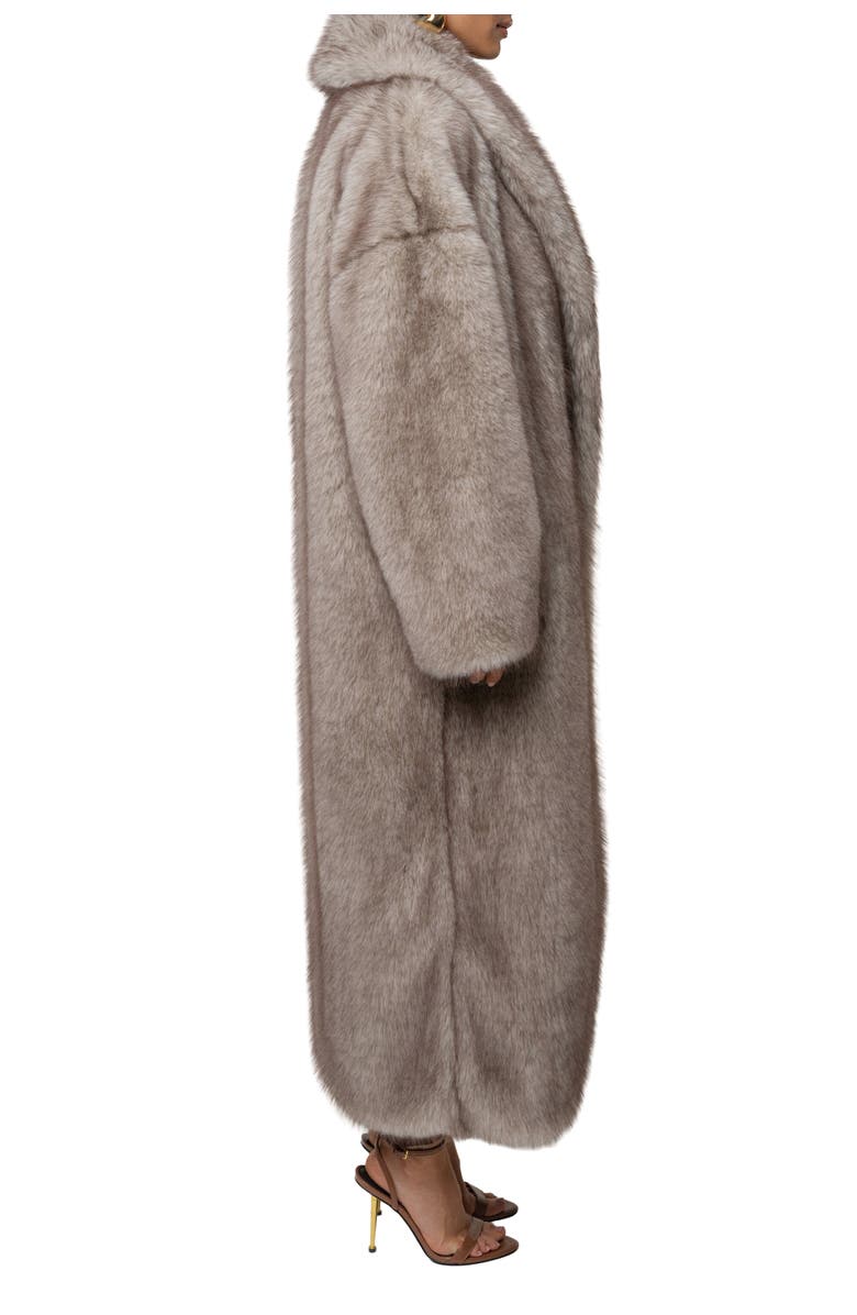 JLUXLABEL Aspen Days Faux Fur Coat, Alternate, color, Ivory/Brown