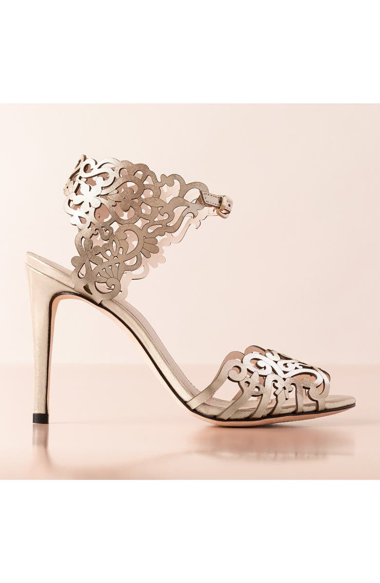 Klub Nico 'Moxie' Laser Cutout Sandal, Alternate, color,