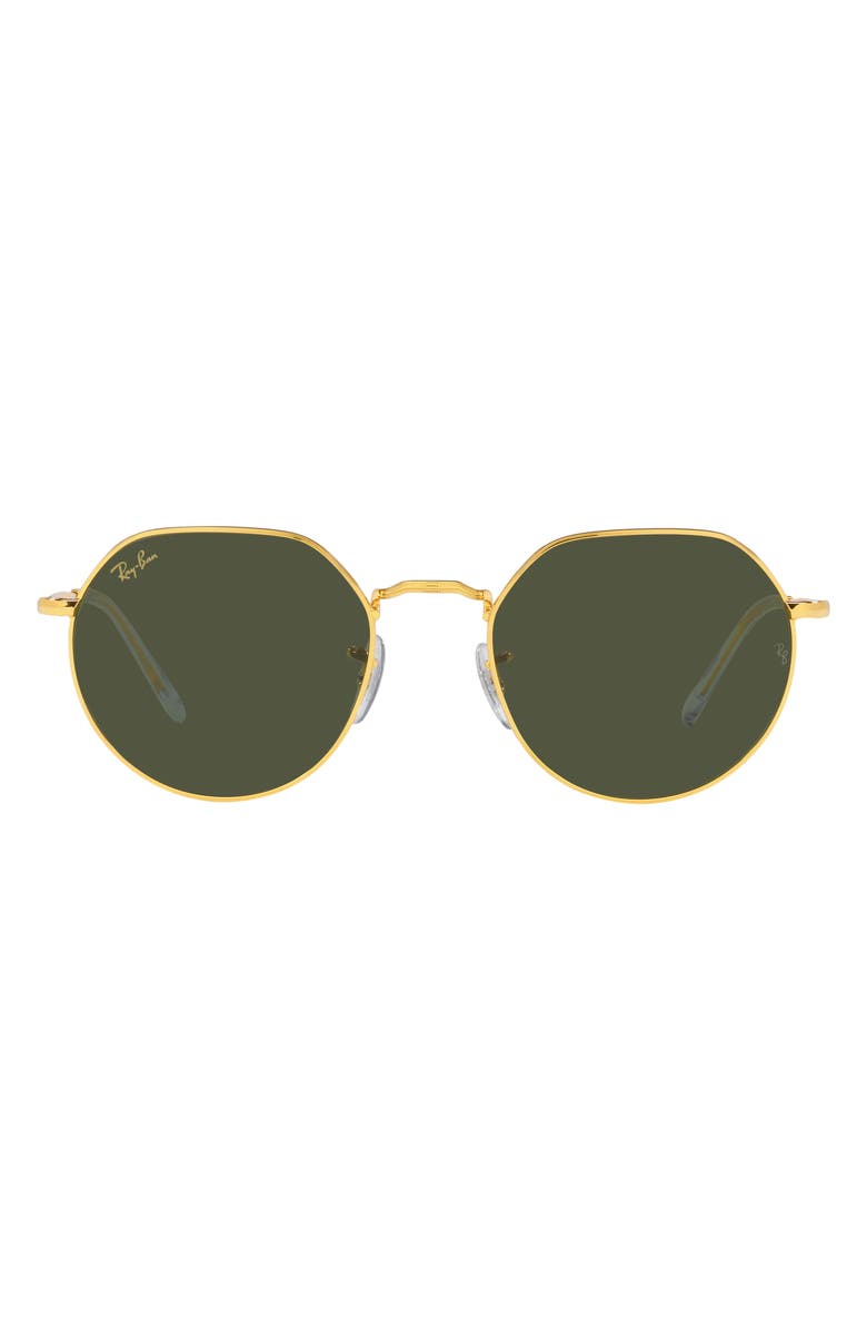 Ray-Ban Jack 55mm Irregular Sunglasses, Main, color, Yellow