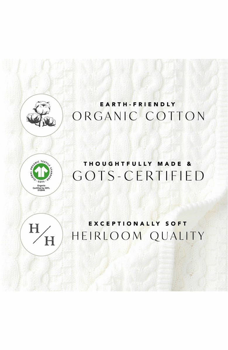 Hope & Henry Baby Girls' Organic Puff Sleeve Smocked Party Dress, Infant, Alternate, color,