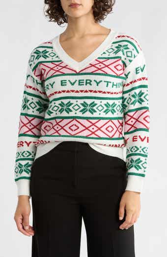 Vigoss Merry Everything V-Neck Sweater