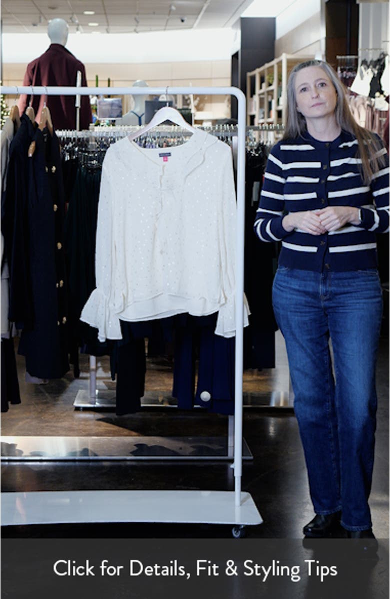 Double Ruffle V-Neck Top, sales video thumbnail