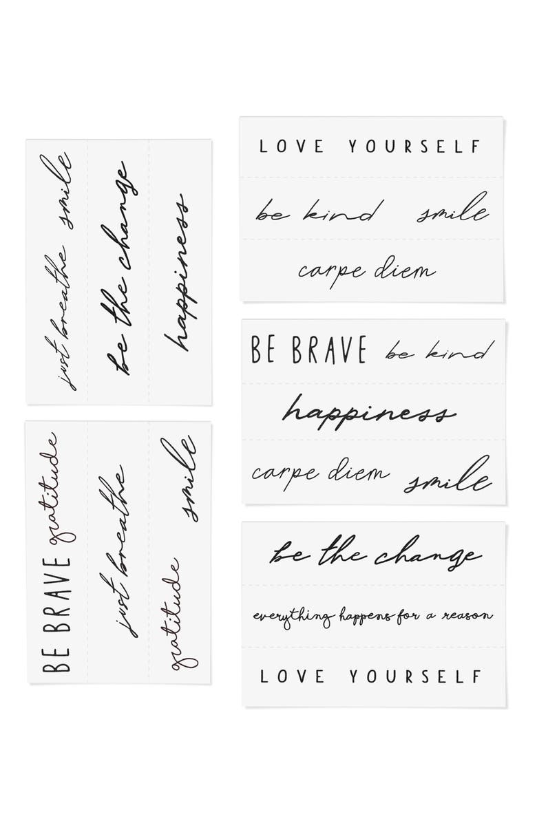 INKED by Dani Self Love Pack Temporary Tattoos, Alternate, color,