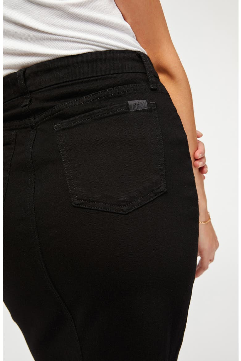 Denim Pencil Skirt, Alternate, color, BLACK