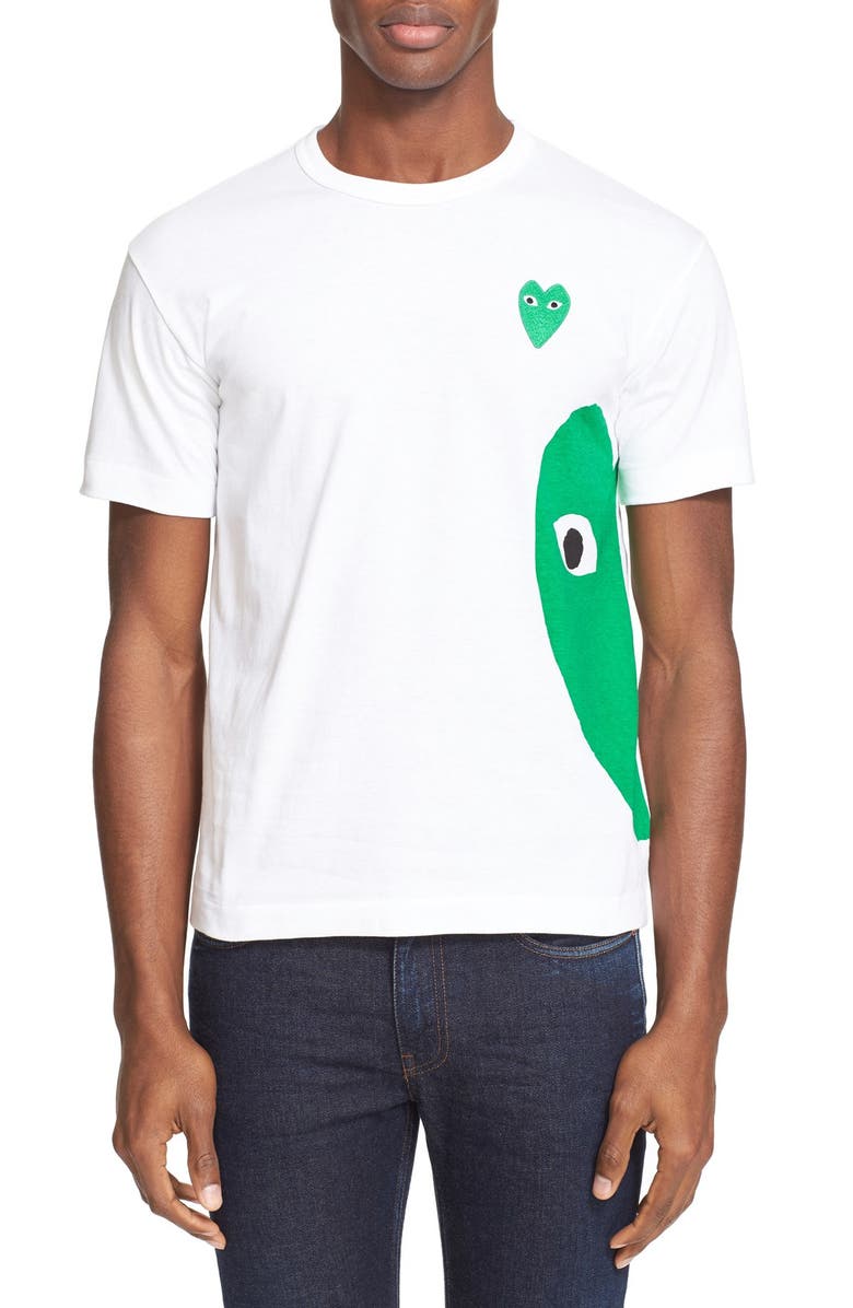 Comme des Garçons PLAY Graphic Tee, Main, color, 