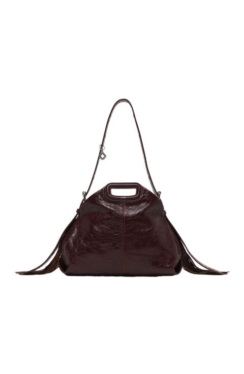 Crackled leather Miss M bag