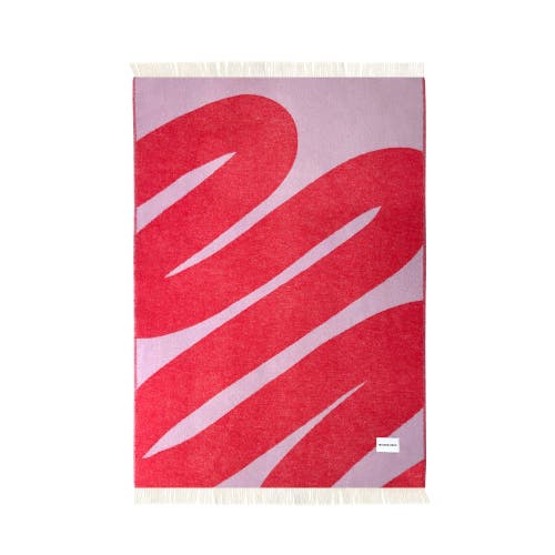 Maison Deux Swirl Blanket In Red