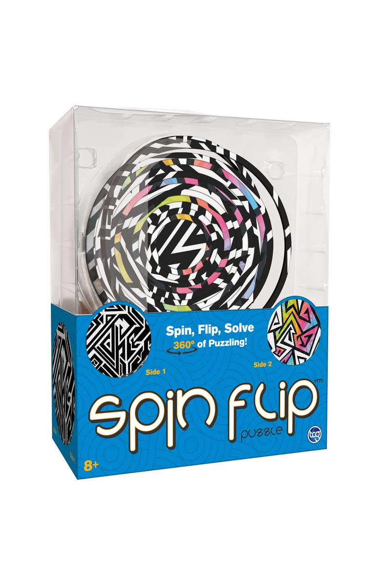 Spin Flip Puzzle Abstract Fun 2In1 Doublesided Puzzle, Main, color, Multicolored
