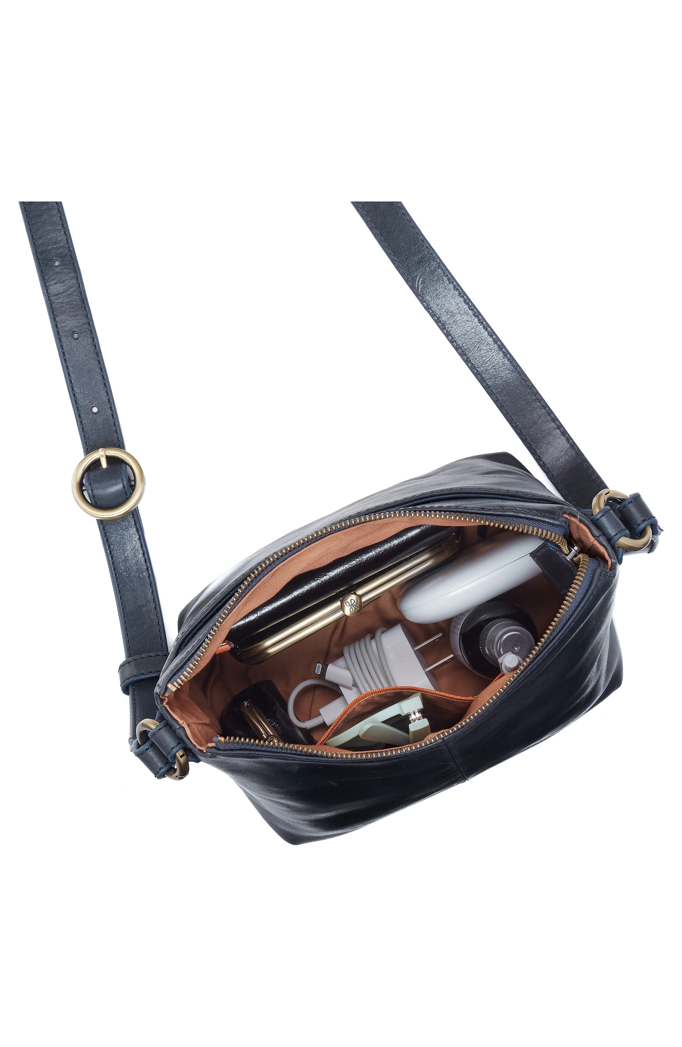 HOBO Expedition Leather Crossbody Bag, Alternate, color, Navy Horizon
